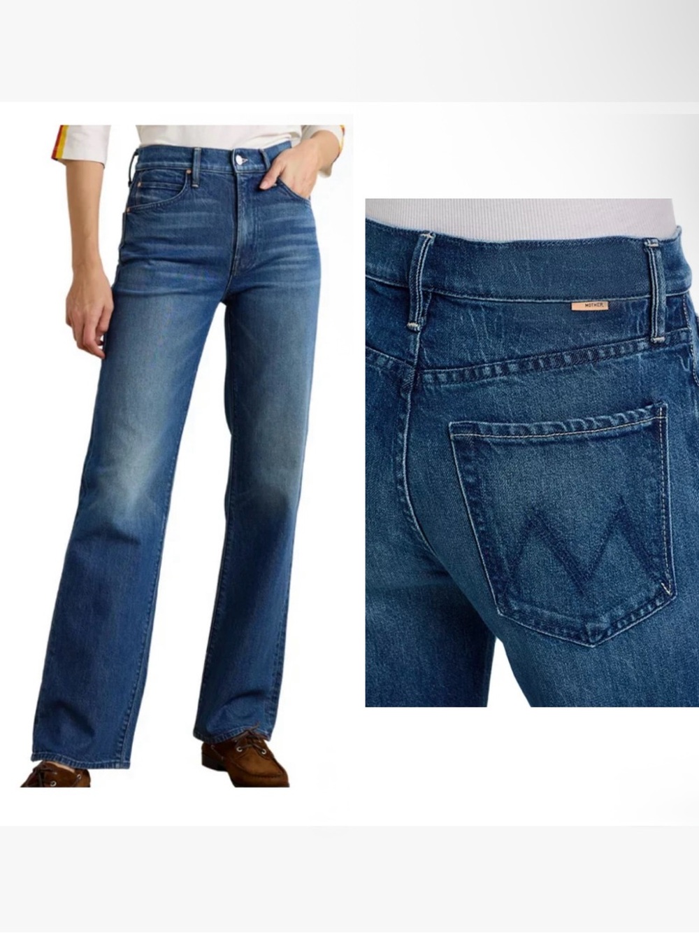 MOTHER SUPERIOR
The Kick It High Rise Straight Jeans Which is Witch 28 NWT  $288